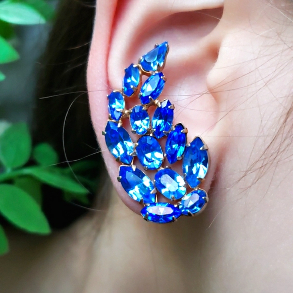 Gorgeous Vintage Authentic Unsigned Schreiner Blu… - image 1